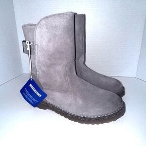 Birkenstock Uppsala Taupe Grey Shearling Lined Boots 36=5